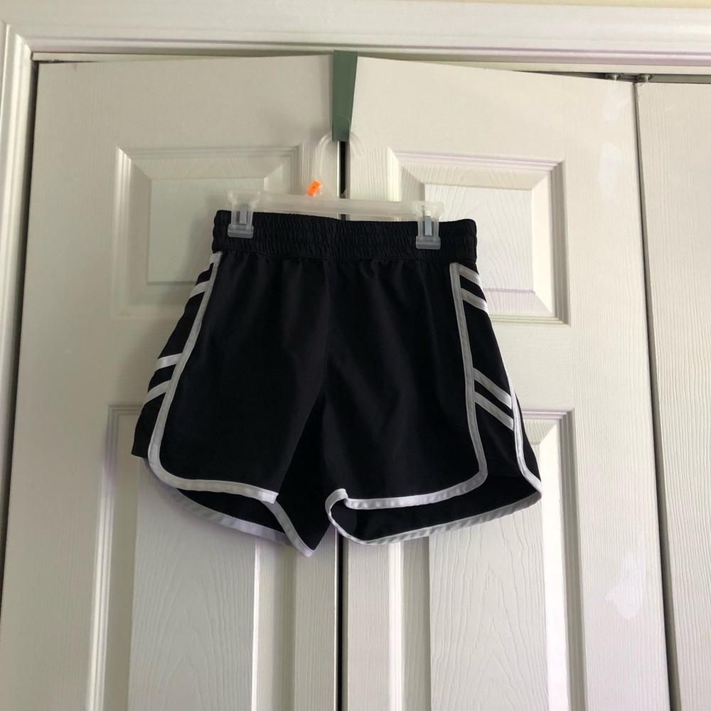 Black athletic shorts